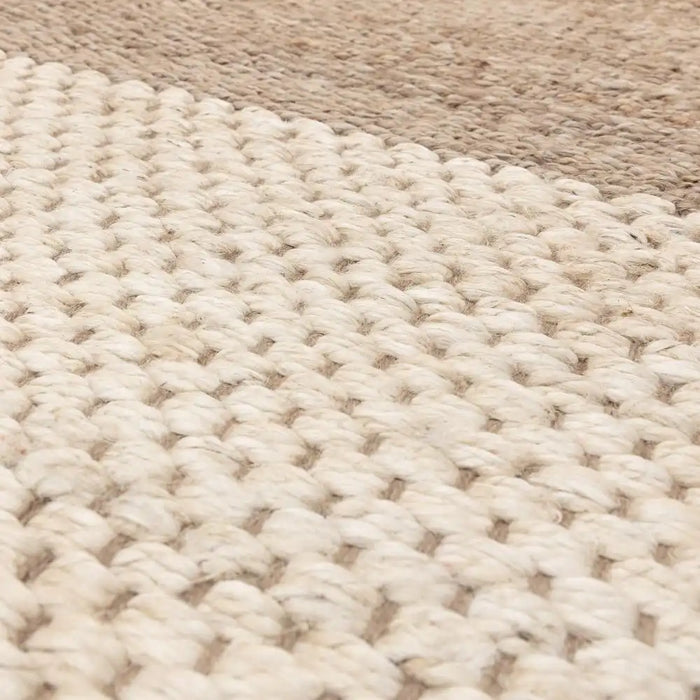 Asiatic cedar ivory natural Beige, Ivory Living Room Natural Fibre Rug.
