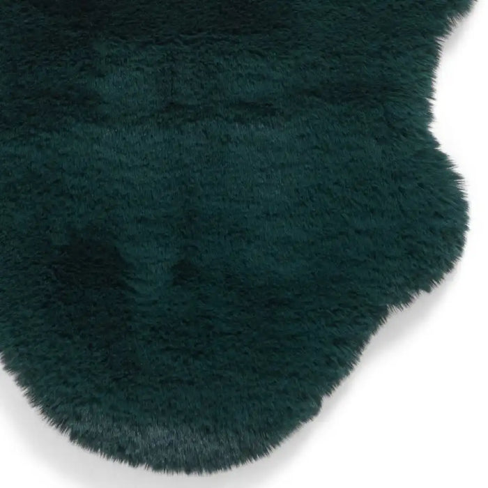 Think Rugs super teddy sheepskin jewel green Green Living Room Shaggy Rug.
