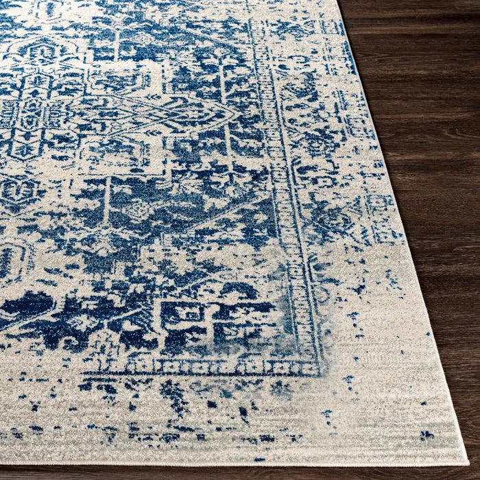 Surya hap juliette 1021 blue Blue Living Room Moroccan Rug.