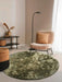 Elle Decoration elle cosy jungle green Green Living Room Shaggy Rug.