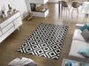 Wash + Dry design kalmar Black, Ivory Living Room Washable Rug.