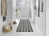 Wash + Dry design kalmar Black, Ivory Living Room Washable Rug.