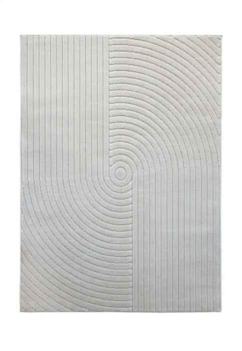 Homemaker malmo indoor outdoor knot white Ivory Living Room Geometric Rug.