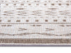 NorthRugs twin supreme kuba linen Brown, Cream Living Room Striped Rug.