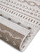 NorthRugs twin supreme kuba linen Brown, Cream Living Room Striped Rug.