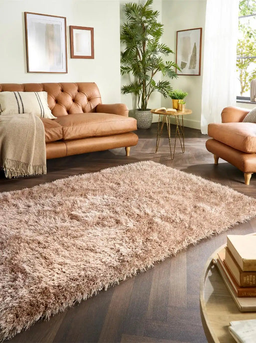 Origins ritzy latte Beige Living Room  Rug.
