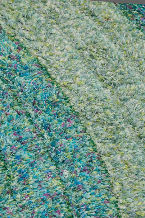 Rug Style 3d ultimate shaggy lena blue Blue Living Room Geometric Rug.