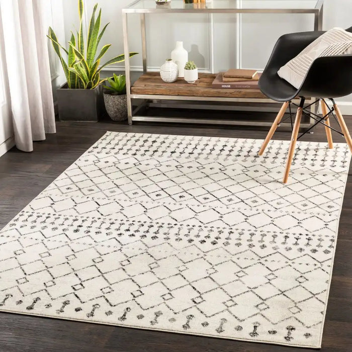 Surya pss leonor 2300 grey Cream Living Room  Rug.