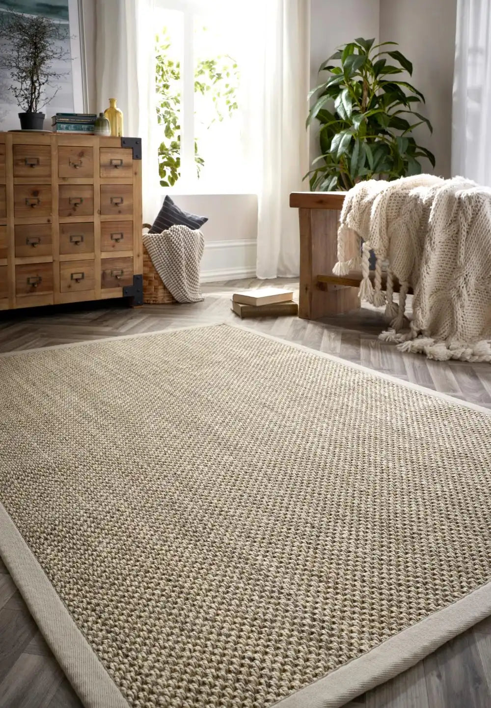 Beige Natural Fibre Rugs