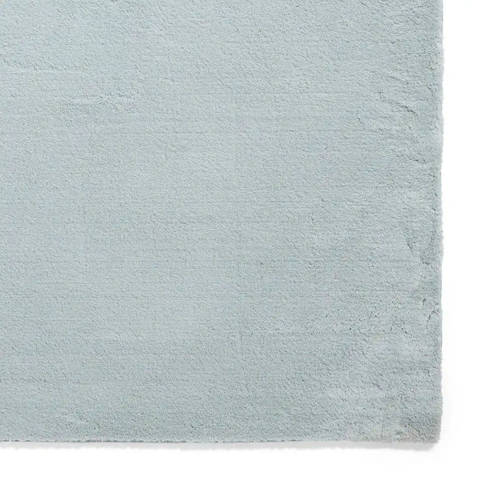 Think Rugs bay washable light blue Blue Living Room Shaggy Rug.