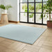 Think Rugs bay washable light blue Blue Living Room Shaggy Rug.