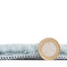 Think Rugs bay washable light blue Blue Living Room Shaggy Rug.