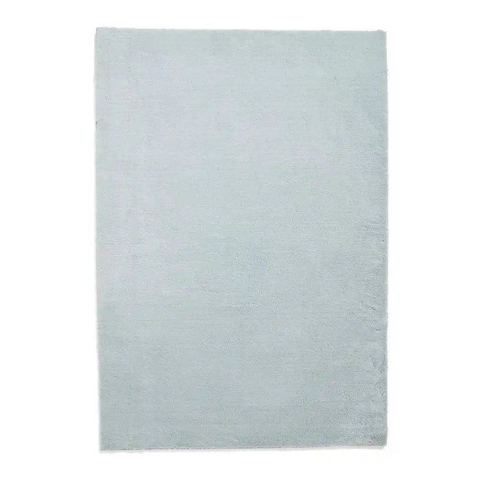 Think Rugs bay washable light blue Blue Living Room Shaggy Rug.