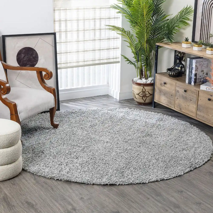 Surya fiv lilly 2300 grey Grey Living Room Shaggy Rug.
