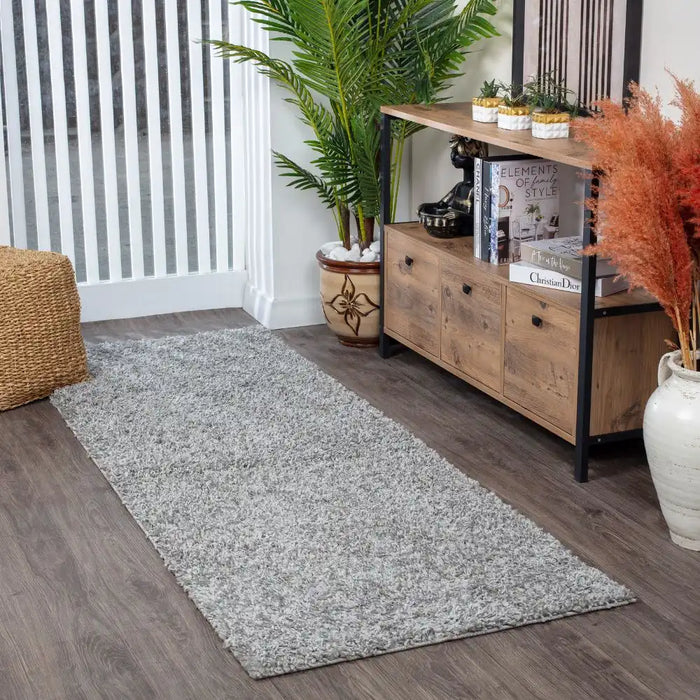 Surya fiv lilly 2300 grey Grey Living Room Shaggy Rug.