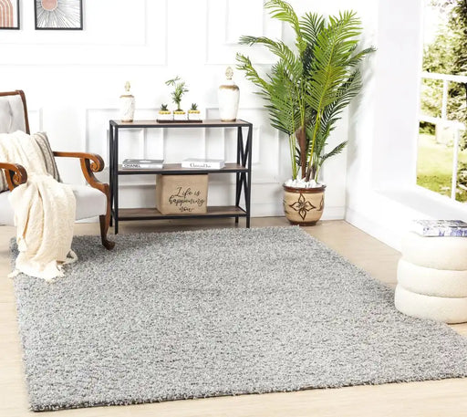 Surya fiv lilly 2300 grey Grey Living Room Shaggy Rug.