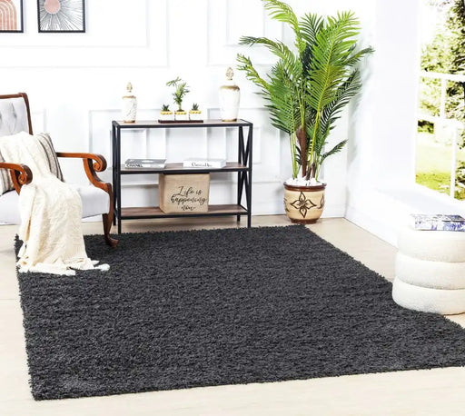 Surya fiv lilly 2302 grey Grey Living Room Shaggy Rug.