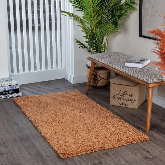 Surya fiv lilly 2306 copper Brown Living Room Shaggy Rug.