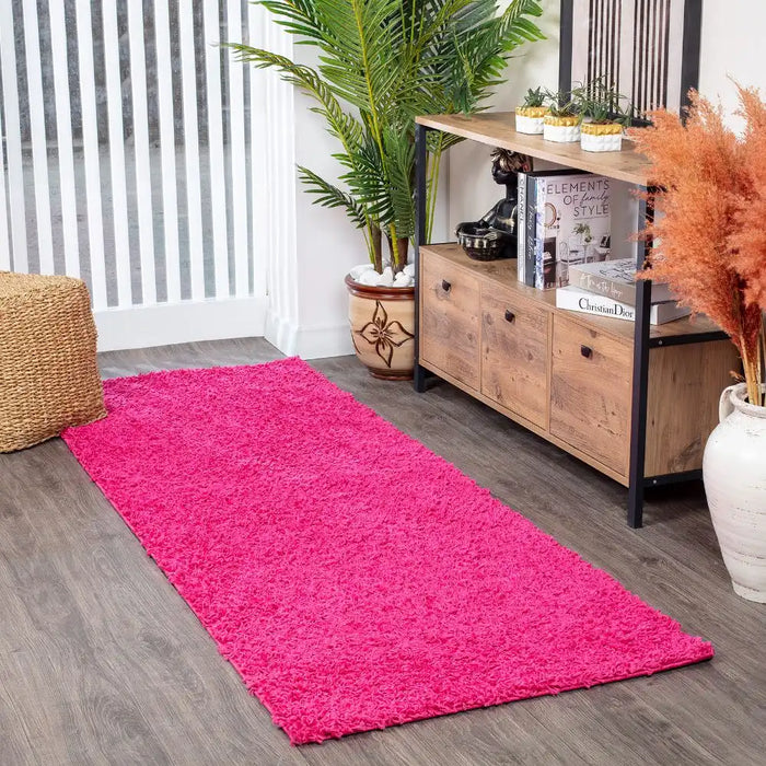 Surya fiv lilly 2308 pink Pink Living Room Shaggy Rug.