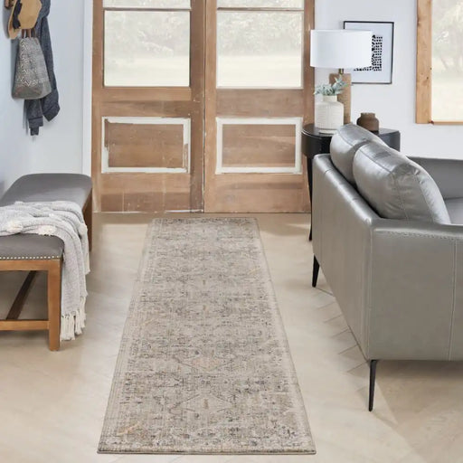 Nourison lynx lnx02 ivory taupe Brown, Ivory Living Room  Rug.