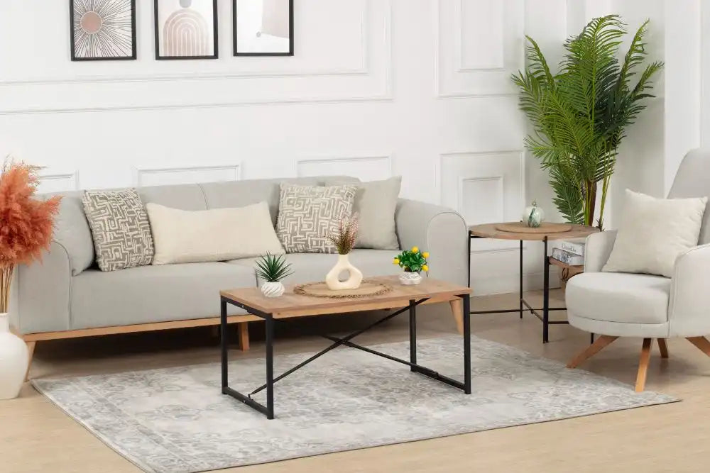 Surya moc lola 2301 grey Grey Living Room  Rug.