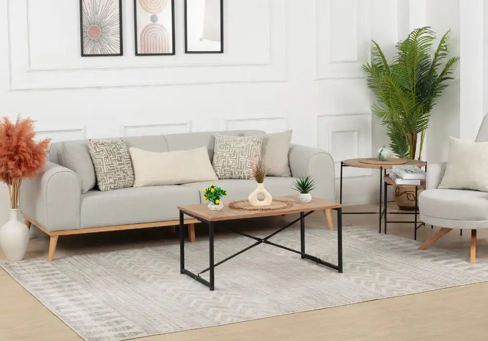 Surya rom louna 2329 white Ivory Living Room  Rug.