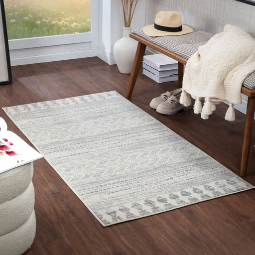 Surya rom louna 2329 white Ivory Living Room  Rug.