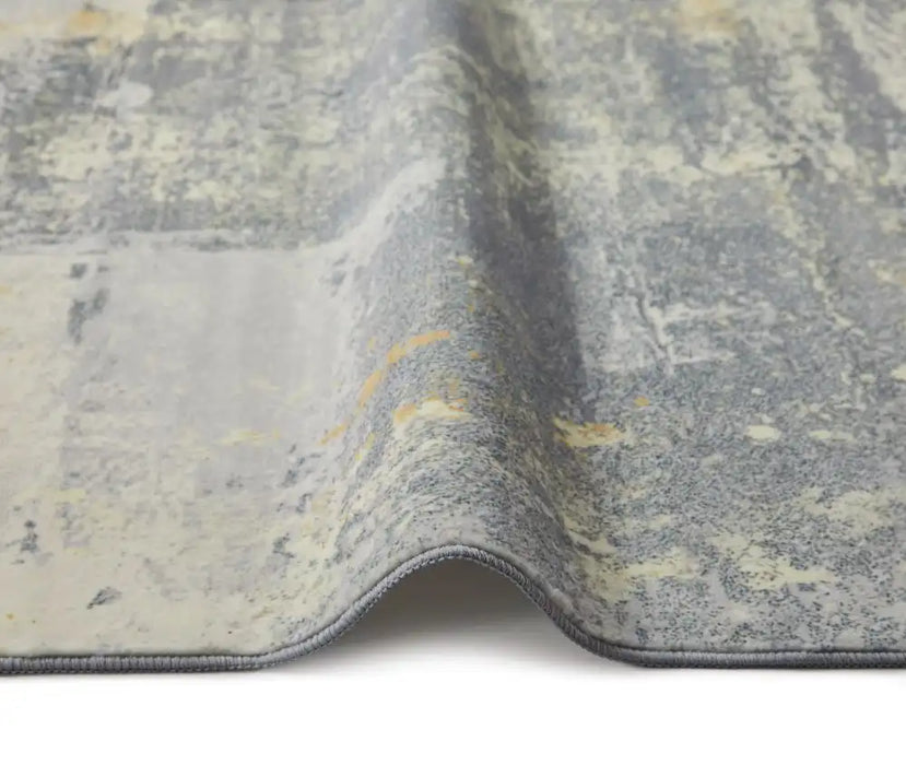 Concept Looms lux washable lux02 light grey Grey Living Room Washable Rug.