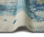 Concept Looms lux washable lux04 blue gold Blue, Yellow Living Room Washable Rug.