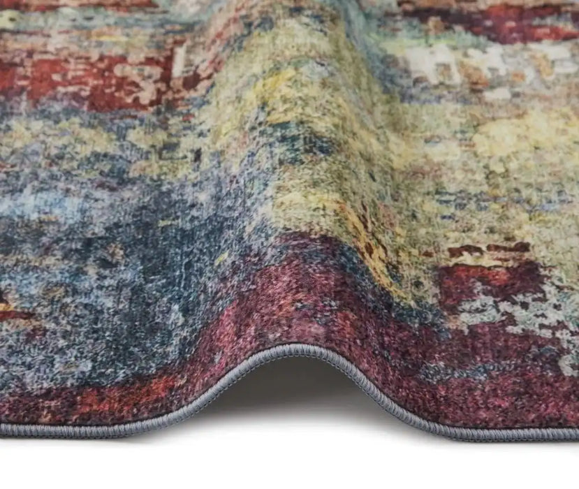Concept Looms lux washable lux05 multi Multicoloured Living Room Washable Rug.