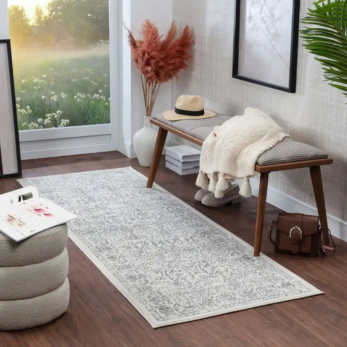 Surya rom margaux 2300 white Ivory Living Room  Rug.