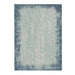 Louis de Poortere villa nova marka teal Blue Living Room Flat Weave Rug.