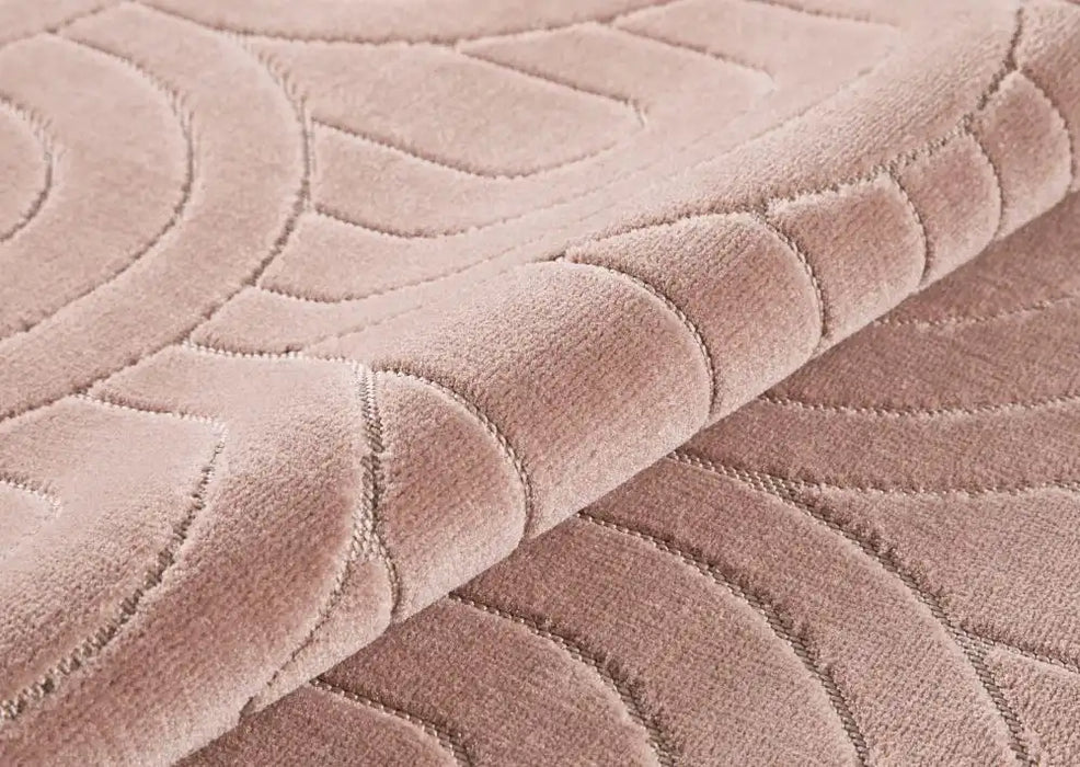 Concept Looms maze maz103 dusty pink Pink Living Room Geometric Rug.