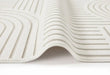 Concept Looms maze maz106 ivory Ivory Living Room Geometric Rug.