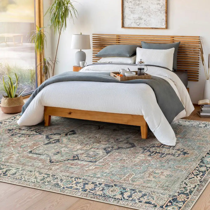 Surya kmr melisande 2307 blue Blue Living Room Flat Weave Rug.
