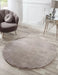 HMC tipped luxe fur mink Brown Living Room Shaggy Rug.
