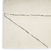 Nourison modern comfort mnc02 ivory black Black, Ivory Living Room  Rug.