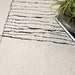 Nourison modern comfort mnc02 ivory black Black, Ivory Living Room  Rug.