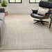 Nourison modern comfort mnc03 grey ivory Grey, Ivory Living Room  Rug.