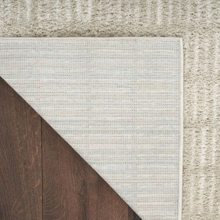Nourison modern comfort mnc03 grey ivory Grey, Ivory Living Room  Rug.