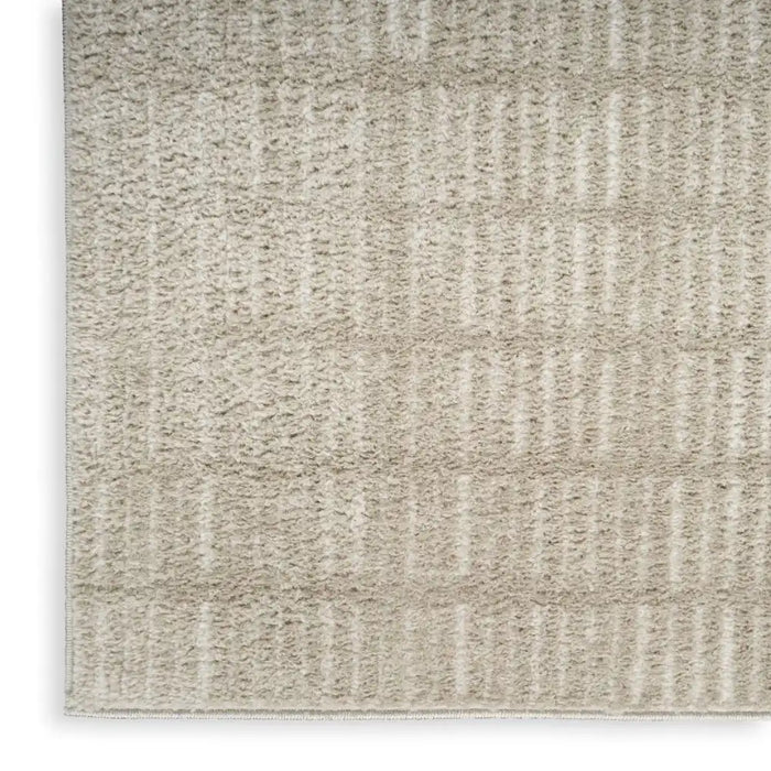 Nourison modern comfort mnc03 grey ivory Grey, Ivory Living Room  Rug.