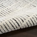 Nourison modern comfort mnc03 ivory black Black, Ivory Living Room  Rug.
