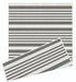 Likewise Matting duo weave indoor outdoor modern stripes grey Grey Outdoor  Flat Weave Rug.
