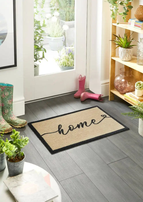 My Mats nylon indoor my home Beige Kitchen  Washable Rug.