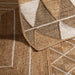 Esselle prestbury natural geometaic Beige, Multicoloured Living Room Natural Fibre Rug.