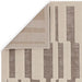 Asiatic valley natural ivory tile Beige, Ivory Living Room Geometric Rug.