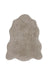 Homemaker luxury faux fur natural Beige Living Room Shaggy Rug.