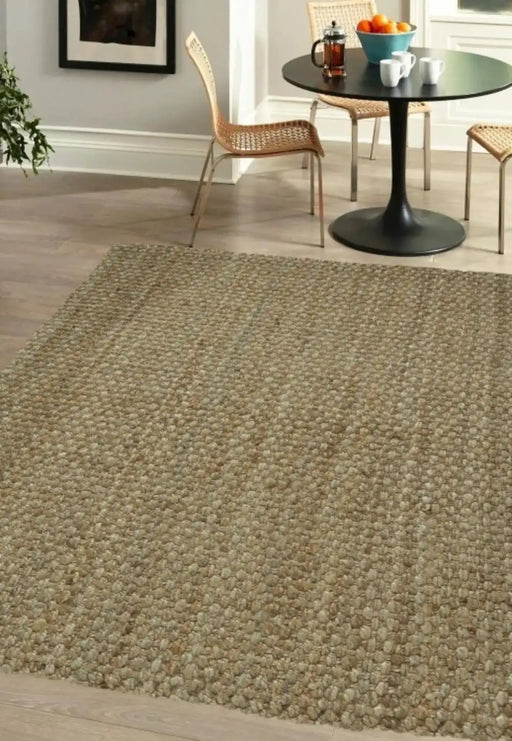 Homemaker indian jute natural Brown, Beige Living Room Natural Fibre Rug.