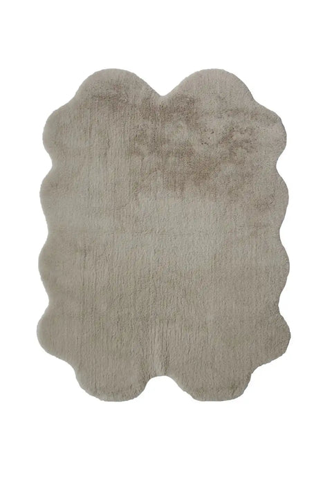 Homemaker luxury faux fur natural Beige Living Room Shaggy Rug.