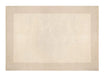 Origins borders natural Beige Living Room Wool Rug.